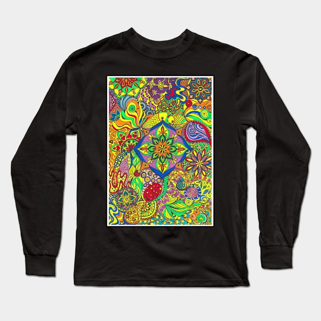 Mandala of the feelings Long Sleeve T-Shirt by Ivaniya Mandala Art